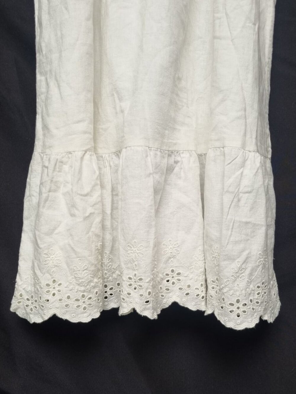 Gymboree White Linen-Cotton Eyelet Dress - Picture 4 of 9